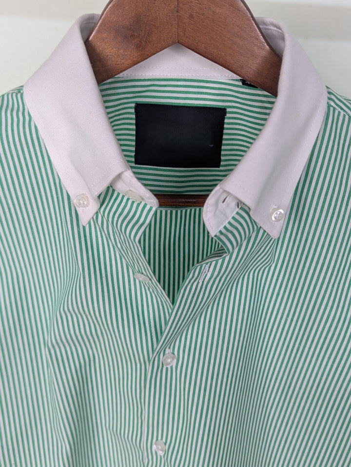Light Green Stripe Contrast
