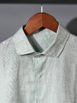 Front view of Ash Blue casual shirt