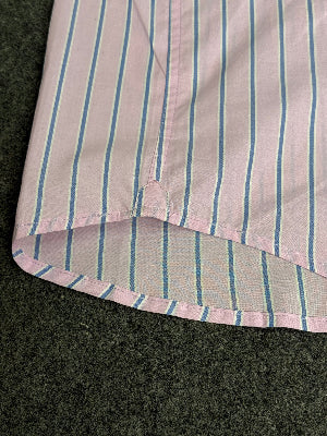 Back detail view of Ocean Stripe shirt)